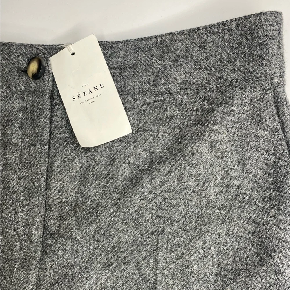 New Sézane Damon Wool Trousers New With Tags Sz 16 - Picture 5 of 9